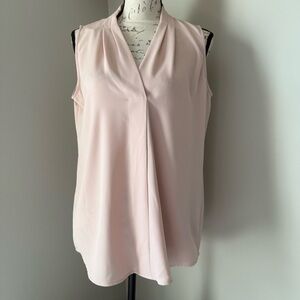 Calvin Klein Pink Pleated Relaxed Blouse - Size M